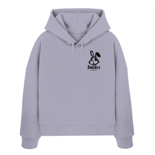 BANGBÜX Streetwear (bunny black) - Womens Organic Boxcut Hoodie