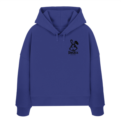 BANGBÜX Streetwear (bunny black) - Womens Organic Boxcut Hoodie